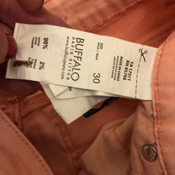 Buffalo David Bitton 30W pink ankle skinny jeans - Picture 5 of 8